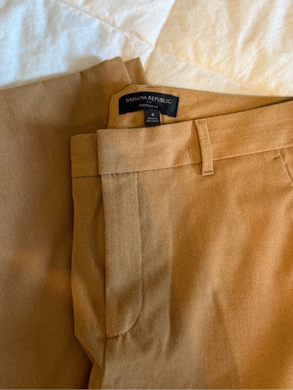 Banana Republic Camel Boot-Cut Trousers - Picture 4 of 4